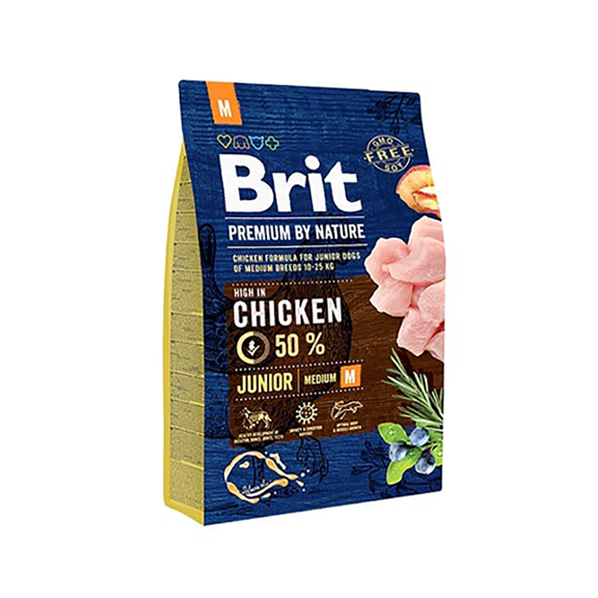 Brit Premium by nature cachorros raza mediana - pollo (3kg)